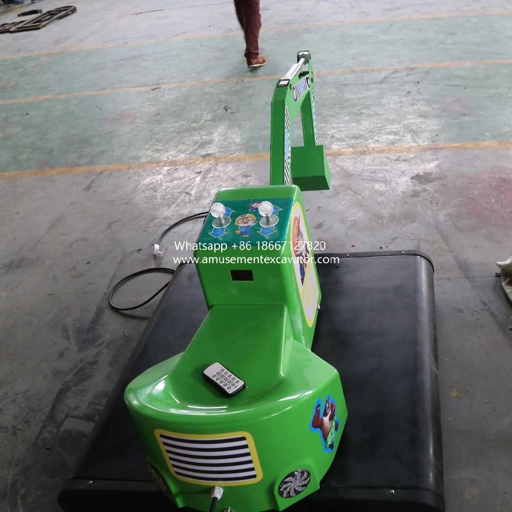 Outdoor Carnival Coin Operated Mini Excavator Rides
