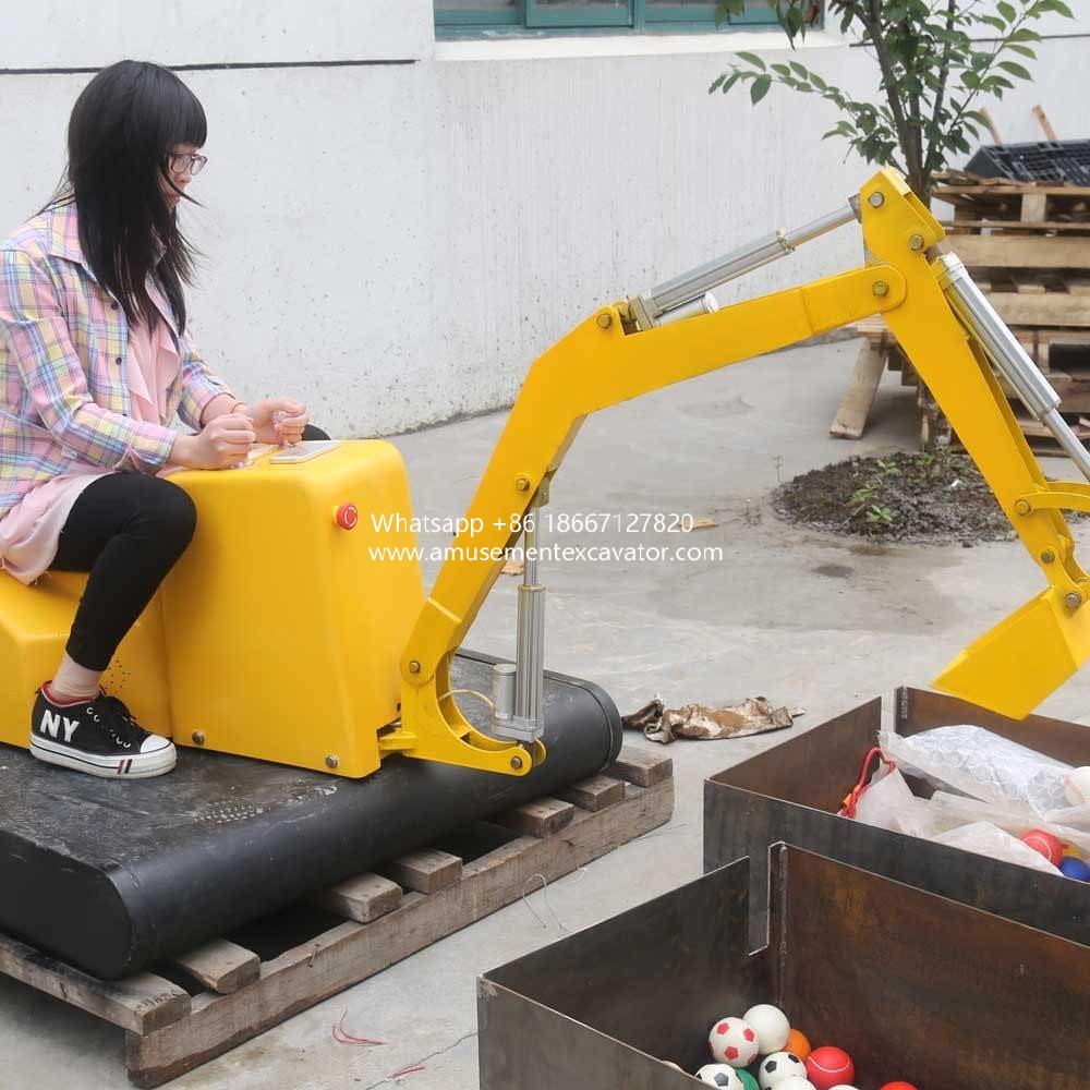 Shopping Mall Indoor Kiddie Digging Excavator Equipment