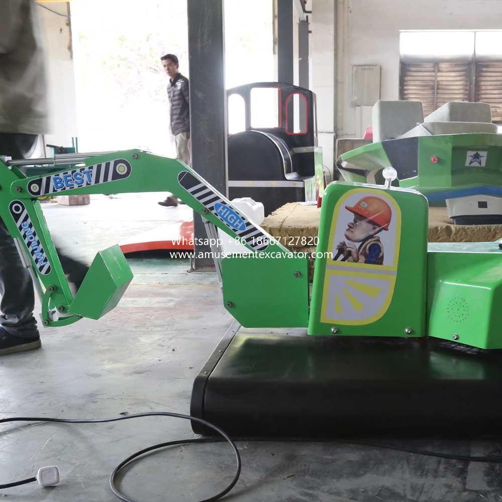 Amusement Park Kids Excavator Rides for Commercial Business
